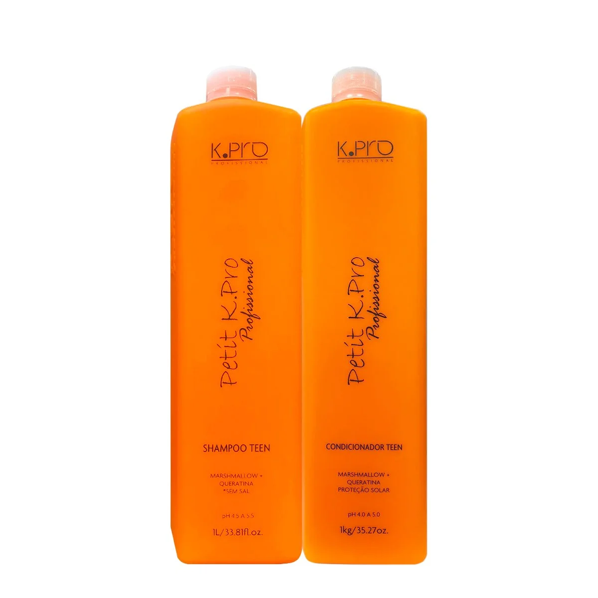 Kit K.Pro Profissional Petit Teen Shampoo Condicionador Litro (2 produtos) ÚNICO