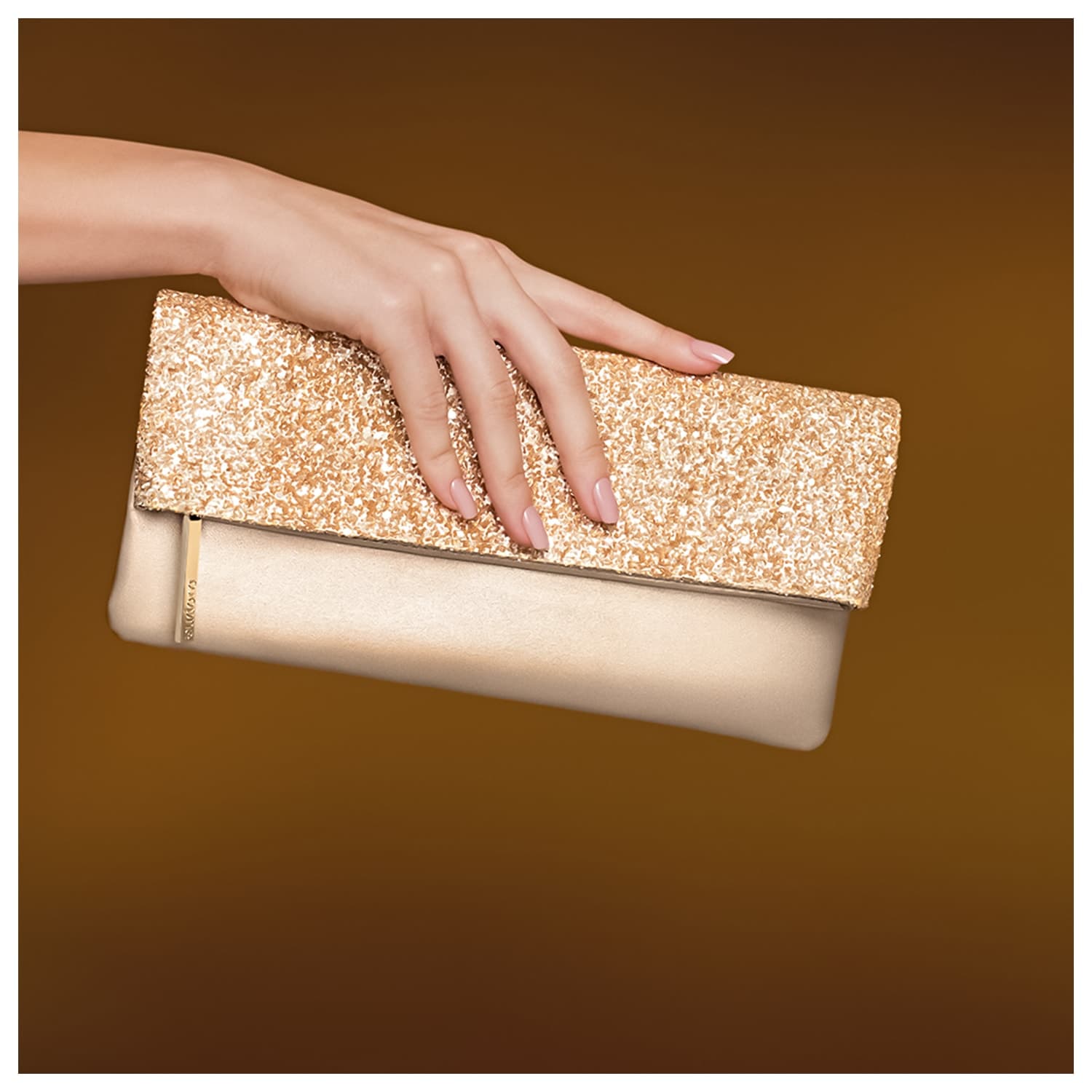 Clutch Luxo Dourado Eudora